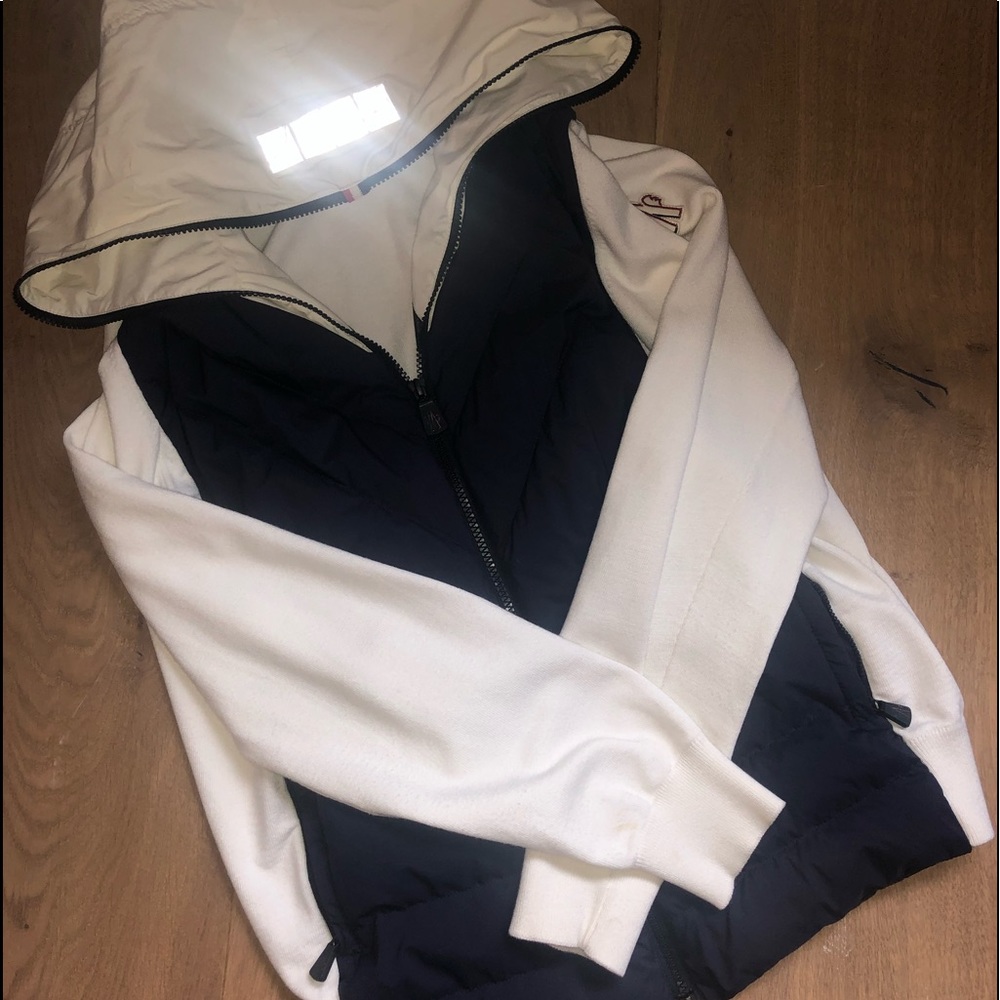 Moncler Blue with White Sleeves Jacket